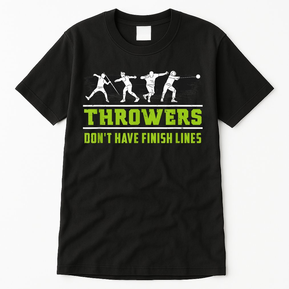 Track And Field Throwing Shot Put Outfit Finish Line Tall T-Shirt