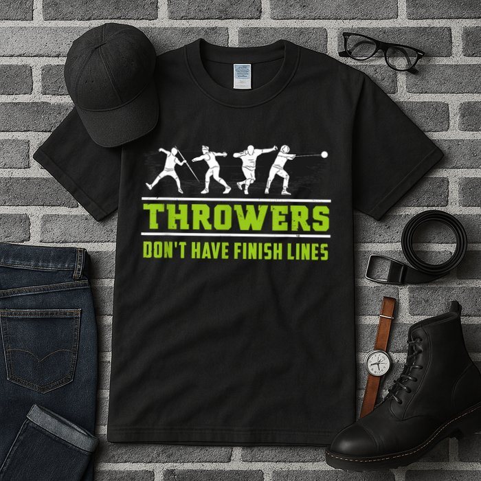 Track And Field Throwing Shot Put Outfit Finish Line Tall T-Shirt