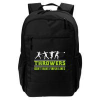 Track And Field Throwing Shot Put Outfit Finish Line Backpack