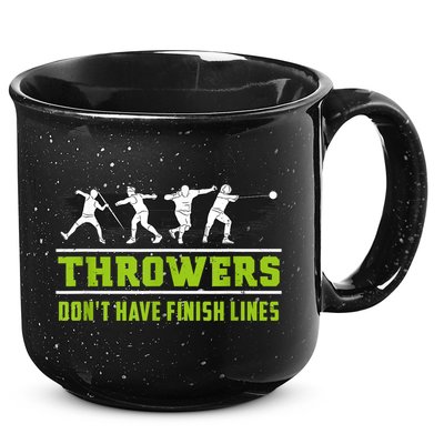 Track And Field Throwing Shot Put Outfit Finish Line 15oz Campfire Ceramic Mug