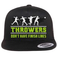 Track And Field Throwing Shot Put Outfit Finish Line Flat Bill Trucker Hat