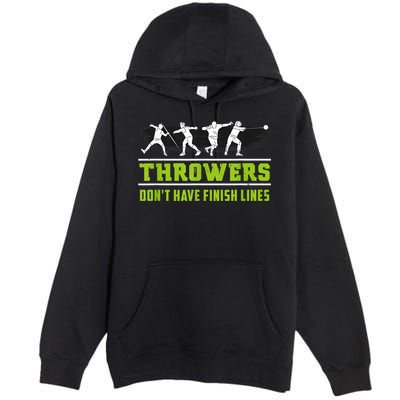 Track And Field Throwing Shot Put Outfit Finish Line Premium Pullover Hoodie