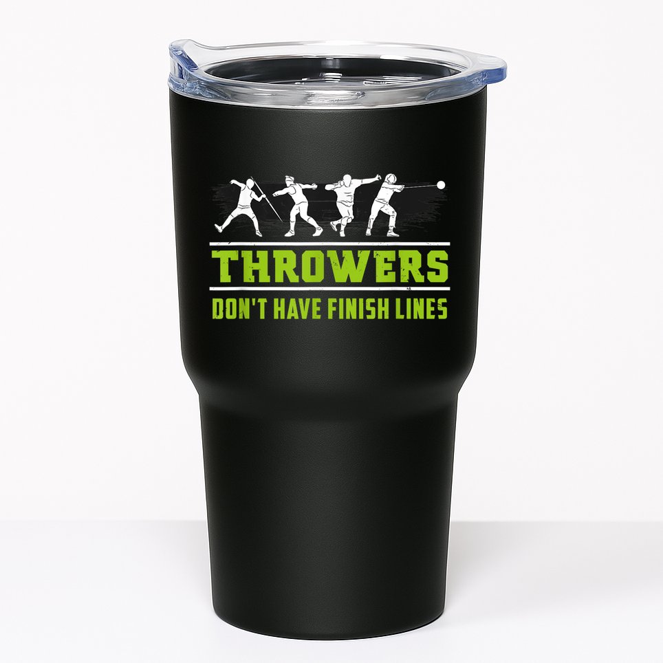 Track And Field Throwing Shot Put Outfit Finish Line Tumbler