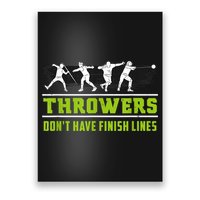 Track And Field Throwing Shot Put Outfit Finish Line Poster