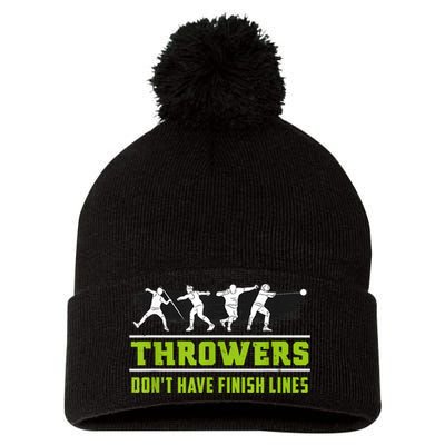 Track And Field Throwing Shot Put Outfit Finish Line Pom Pom 12in Knit Beanie