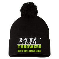 Track And Field Throwing Shot Put Outfit Finish Line Pom Pom 12in Knit Beanie