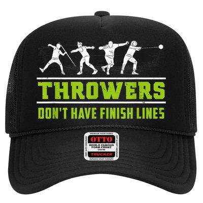 Track And Field Throwing Shot Put Outfit Finish Line Trucker Hat