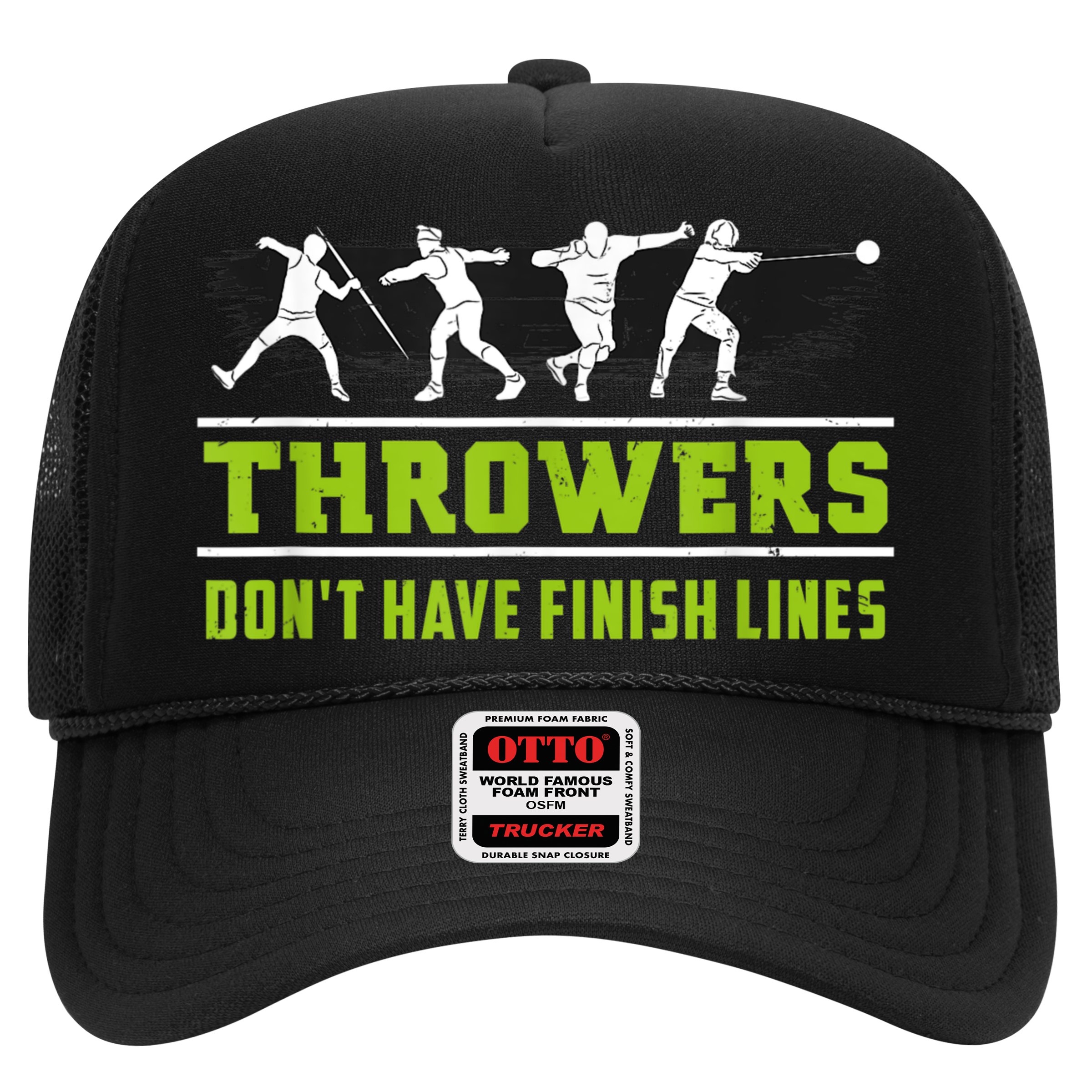 Track And Field Throwing Shot Put Outfit Finish Line Hat
