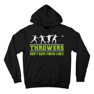 Track And Field Throwing Shot Put Outfit Finish Line Tall Hoodie