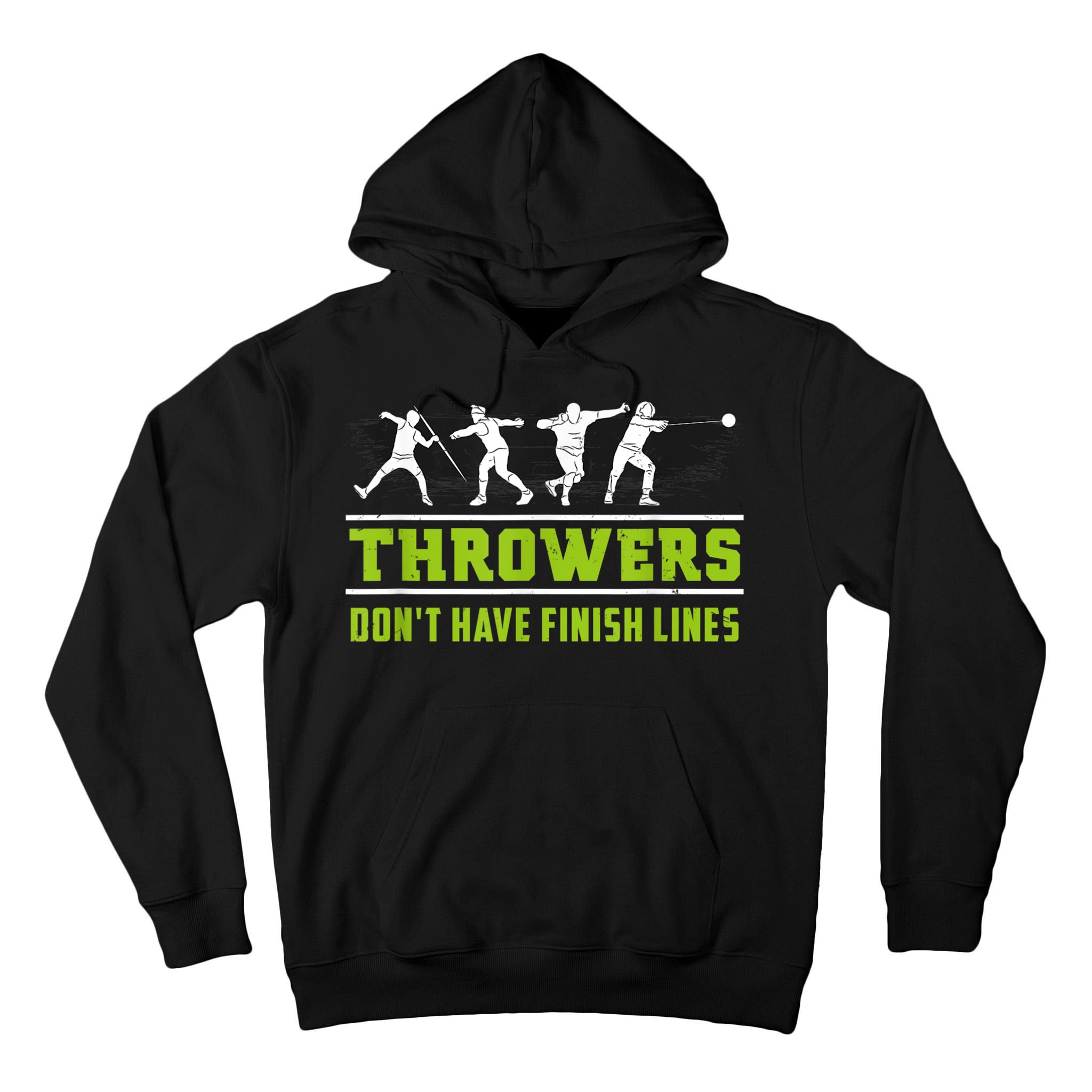 Track And Field Throwing Shot Put Outfit Finish Line Tall Hoodie