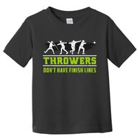 Track And Field Throwing Shot Put Outfit Finish Line Toddler T-Shirt