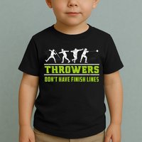Track And Field Throwing Shot Put Outfit Finish Line Toddler T-Shirt