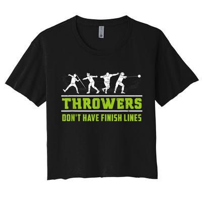 Track And Field Throwing Shot Put Outfit Finish Line Crop Top