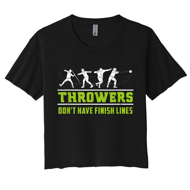 Track And Field Throwing Shot Put Outfit Finish Line Crop Top
