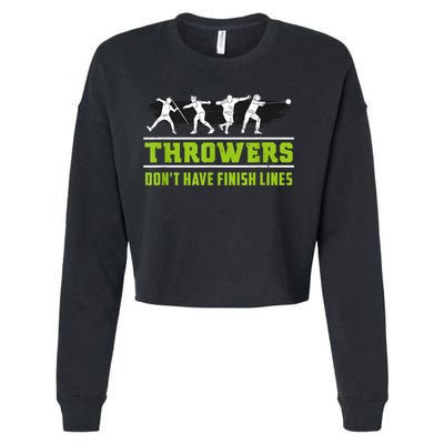 Track And Field Throwing Shot Put Outfit Finish Line Cropped Pullover Crew