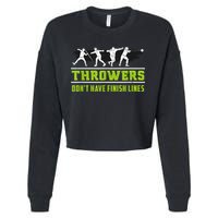 Track And Field Throwing Shot Put Outfit Finish Line Cropped Pullover Crew