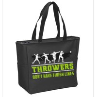 Track And Field Throwing Shot Put Outfit Finish Line Zip Tote Bag