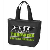 Track And Field Throwing Shot Put Outfit Finish Line Zip Tote Bag