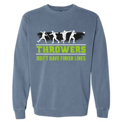 Track And Field Throwing Shot Put Outfit Finish Line Garment-Dyed Sweatshirt