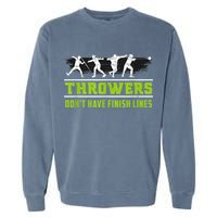 Track And Field Throwing Shot Put Outfit Finish Line Garment-Dyed Sweatshirt