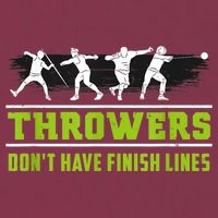 Track And Field Throwing Shot Put Outfit Finish Line 16oz Travel Tumbler