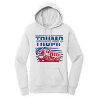 Trump AmericaS Favorite Garbage Man Retro Us Flag Women's Pullover Hoodie