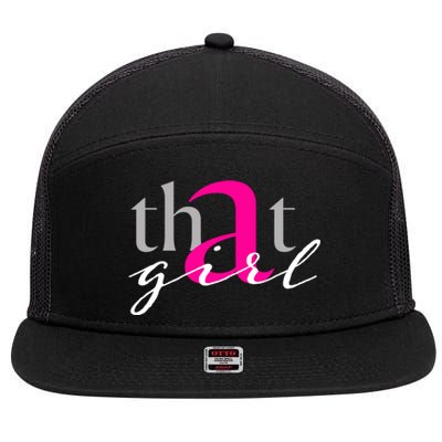 That A Female Affirmation Black Magic Meaningful Gift 7 Panel Mesh Trucker Snapback Hat