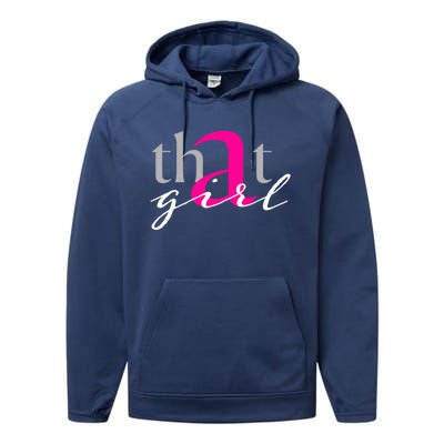 That A Female Affirmation Black Magic Meaningful Gift Performance Fleece Hoodie