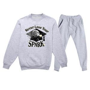 The Addams Family Tv Series – Uncle Fester Graduation Spark Premium Crewneck Sweatsuit Set