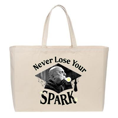 The Addams Family Tv Series – Uncle Fester Graduation Spark Cotton Canvas Jumbo Tote