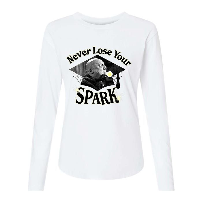 The Addams Family Tv Series – Uncle Fester Graduation Spark Womens Cotton Relaxed Long Sleeve T-Shirt