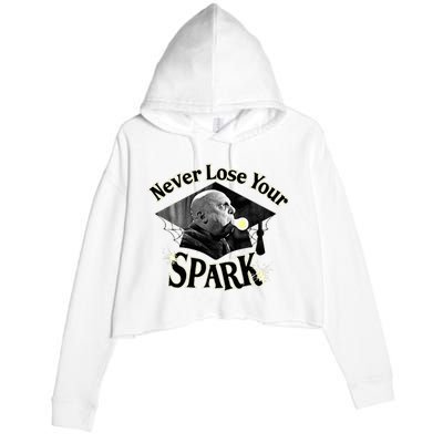 The Addams Family Tv Series – Uncle Fester Graduation Spark Crop Fleece Hoodie