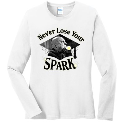 The Addams Family Tv Series – Uncle Fester Graduation Spark Ladies Long Sleeve Shirt