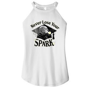 The Addams Family Tv Series – Uncle Fester Graduation Spark Women's Perfect Tri Rocker Tank