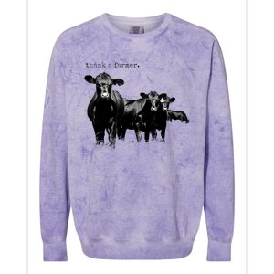 Thank A Farmer Gift Colorblast Crewneck Sweatshirt