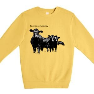 Thank A Farmer Gift Premium Crewneck Sweatshirt