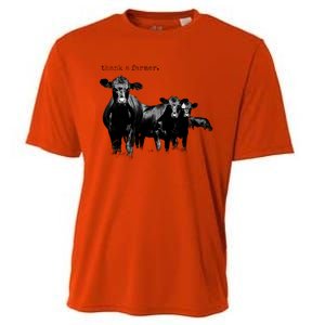 Thank A Farmer Gift Cooling Performance Crew T-Shirt