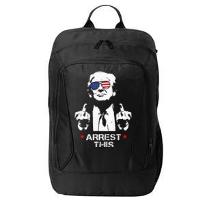 Trump Arrest Funny City Backpack