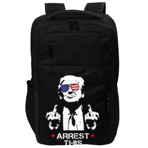 Trump Arrest Funny Impact Tech Backpack