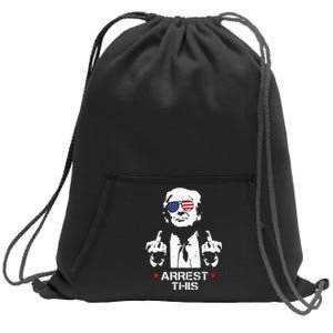 Trump Arrest Funny Sweatshirt Cinch Pack Bag