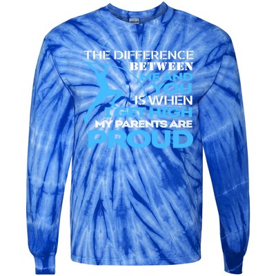 Track And Field Gift Pole Vaulting Meaningful Gift Tie-Dye Long Sleeve Shirt