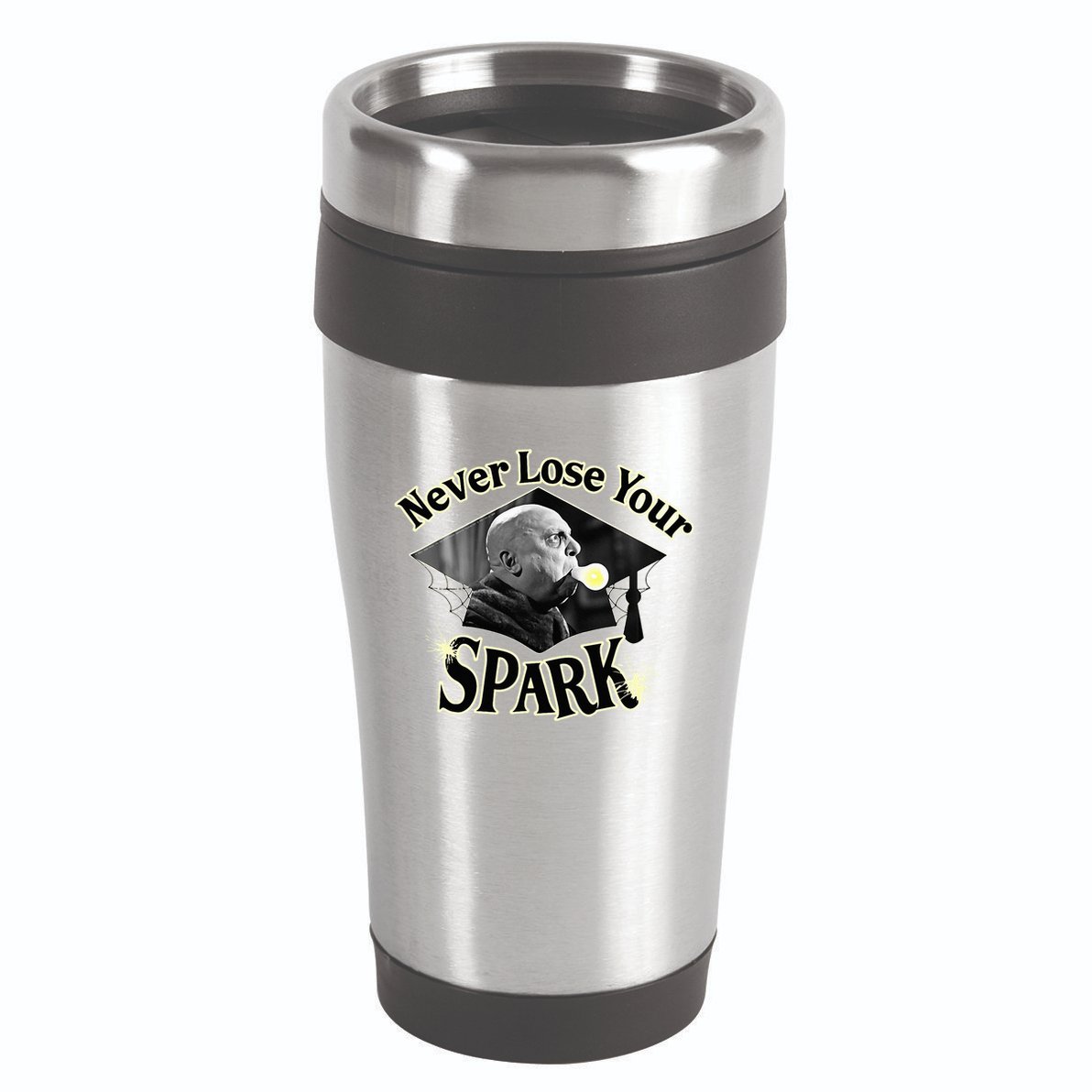 The Addams Family Tv Series – Uncle Fester Graduation Spark 16oz Travel Tumbler