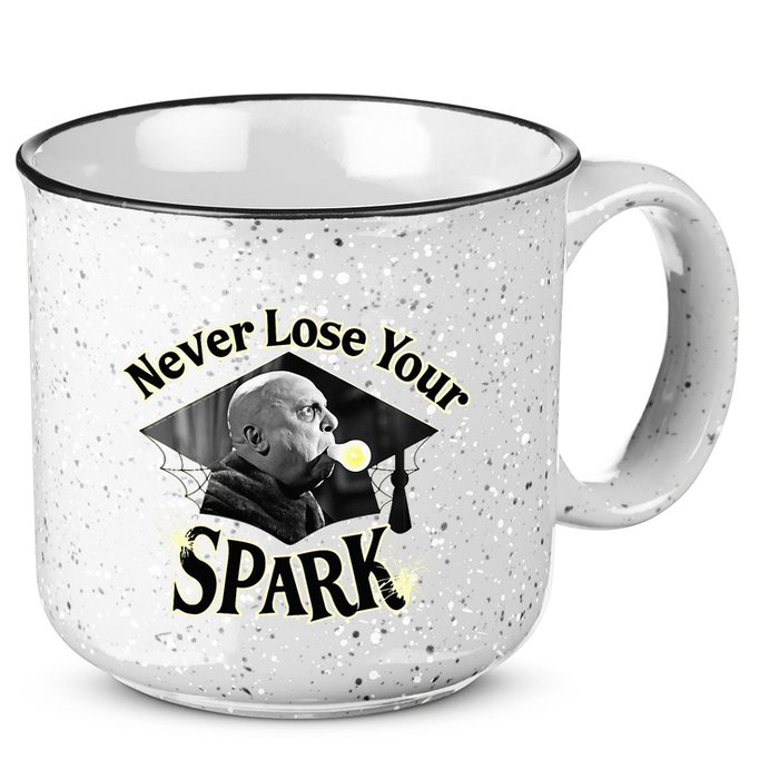 The Addams Family Tv Series – Uncle Fester Graduation Spark 15oz Campfire Ceramic Mug