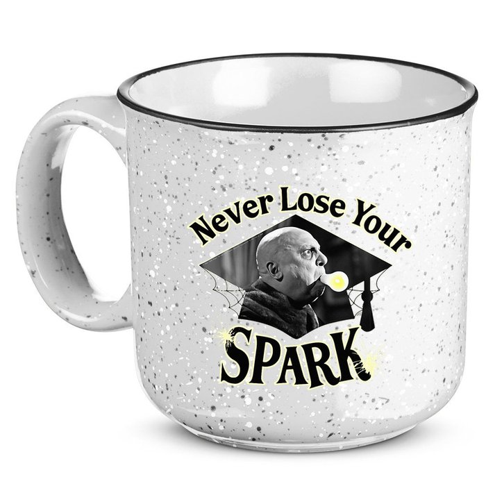 The Addams Family Tv Series – Uncle Fester Graduation Spark 15oz Campfire Ceramic Mug