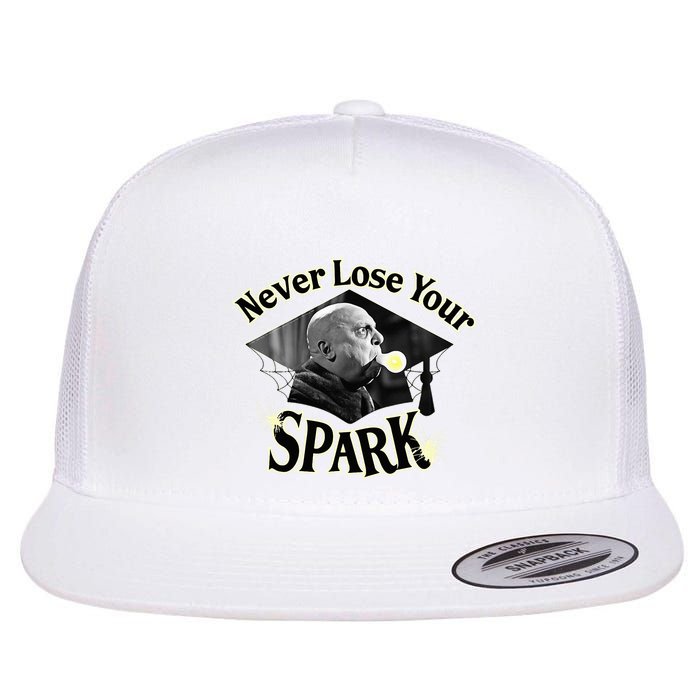 The Addams Family Tv Series – Uncle Fester Graduation Spark Flat Bill Trucker Hat