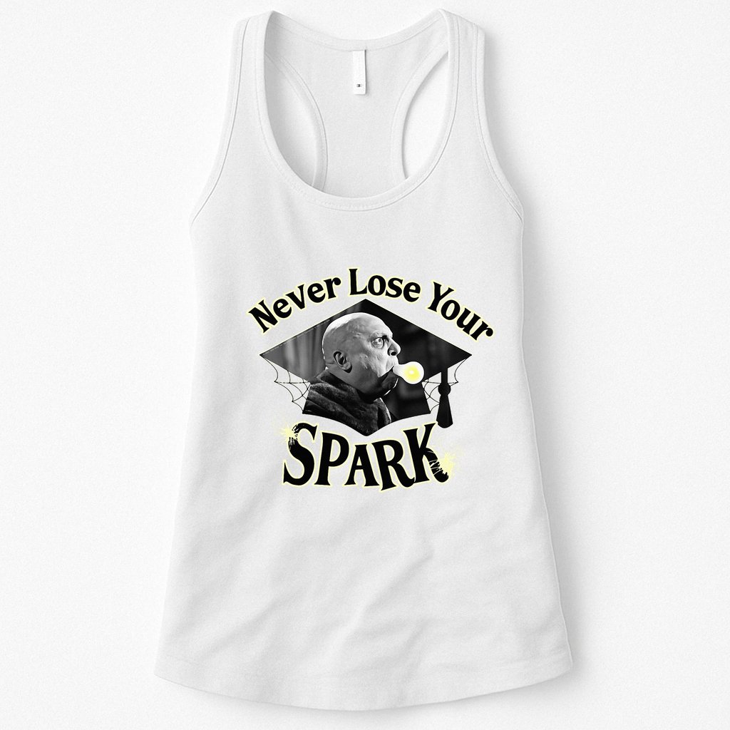 The Addams Family Tv Series – Uncle Fester Graduation Spark Womens Tank Top