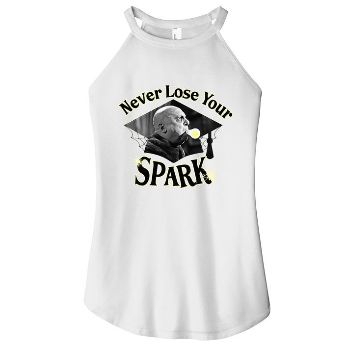 The Addams Family Tv Series – Uncle Fester Graduation Spark Women's Perfect Tri Rocker Tank