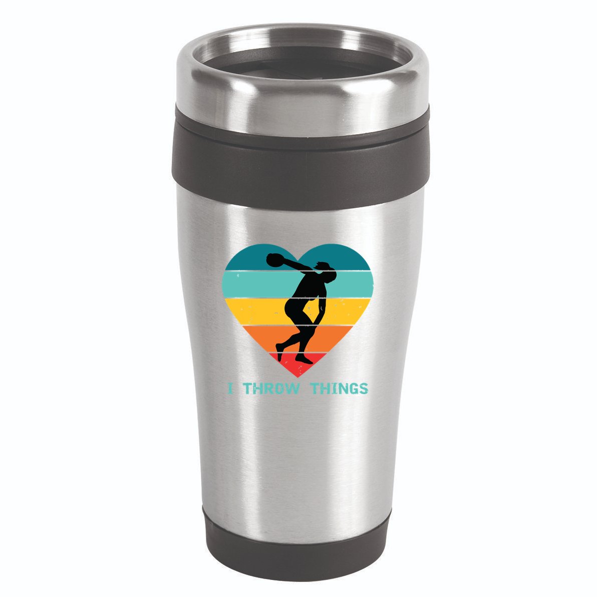 Track And Field Women Discus Thrower 16oz Travel Tumbler