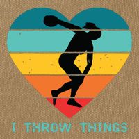 Track And Field Women Discus Thrower Cotton Canvas Backpack