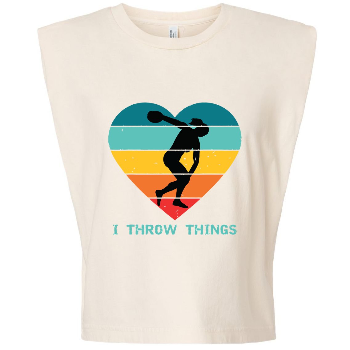 Track And Field Women Discus Thrower Garment-Dyed Women's Muscle Tee
